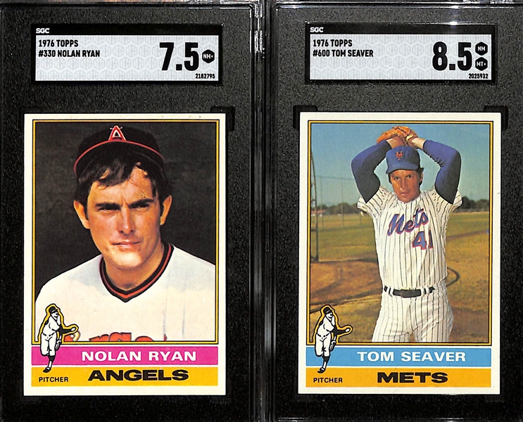 1976 Topps Complete Baseball Card Set (All 660 Cards), Inc. Nolan Ryan (SGC 7.5), Tom Seaver (SGC 8.5), Guidry Rookie (SGC 4), Eckersley Rookie, + (Mostly EX or Better Condition)