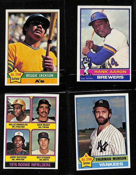 1976 Topps Complete Baseball Card Set (All 660 Cards), Inc. Nolan Ryan (SGC 7.5), Tom Seaver (SGC 8.5), Guidry Rookie (SGC 4), Eckersley Rookie, + (Mostly EX or Better Condition)