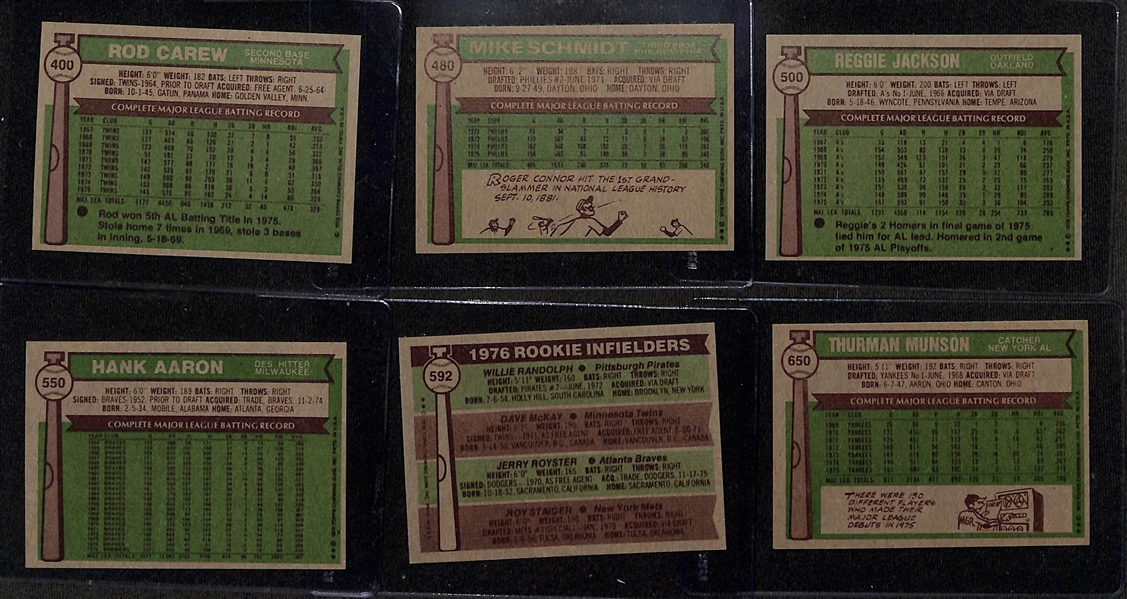 1976 Topps Complete Baseball Card Set (All 660 Cards), Inc. Nolan Ryan (SGC 7.5), Tom Seaver (SGC 8.5), Guidry Rookie (SGC 4), Eckersley Rookie, + (Mostly EX or Better Condition)