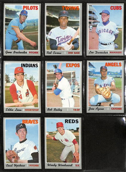 High-Quality 1970 Topps Baseball Complete Set (720 Cards) - Many Pack-Fresh Cards!
