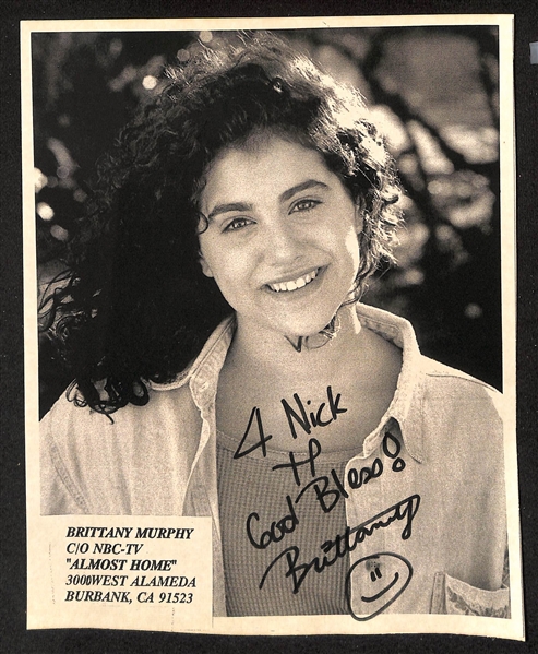 Brittany Murphy Signed 8x10 Print - JSA Auction Letter