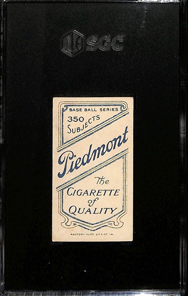 1910 T206 Piedmont Cigarettes Iron Man McGinty (HOF) Graded  SGC 4.5