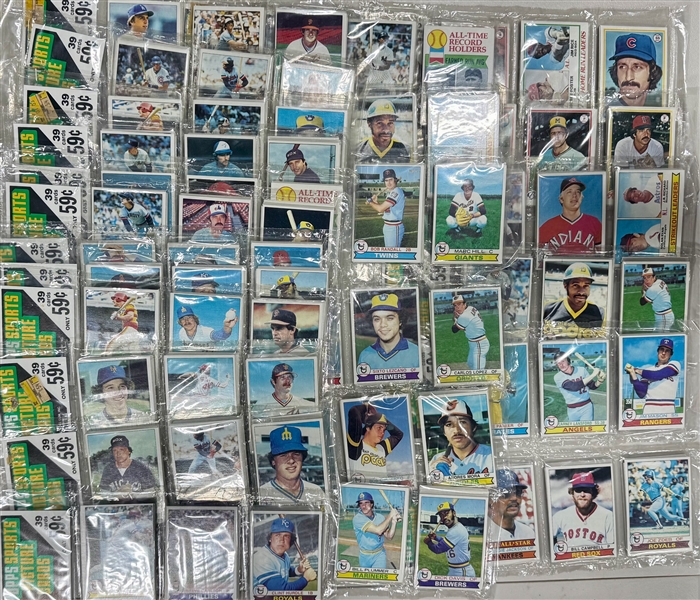 (22) 1979 Topps Baseball Sealed Unopened Rack Packs & (2) 1978 Topps Baseball Sealed Unopened Rack Packs