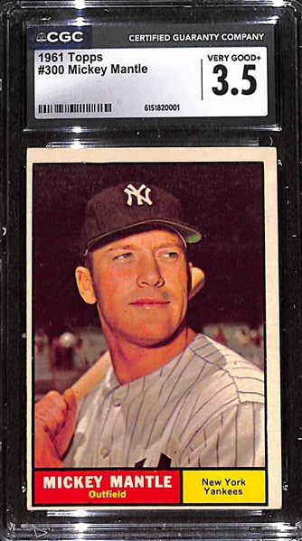 1961 Topps Mickey Mantle #300 CGC 3.5