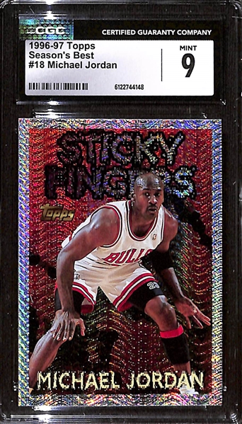 1996-97 Topps Season's Best Michael Jordan #18 CGC 9
