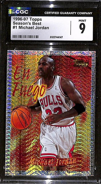 1996-97 Topps Season's Best #1 Michael Jordan CGC 9