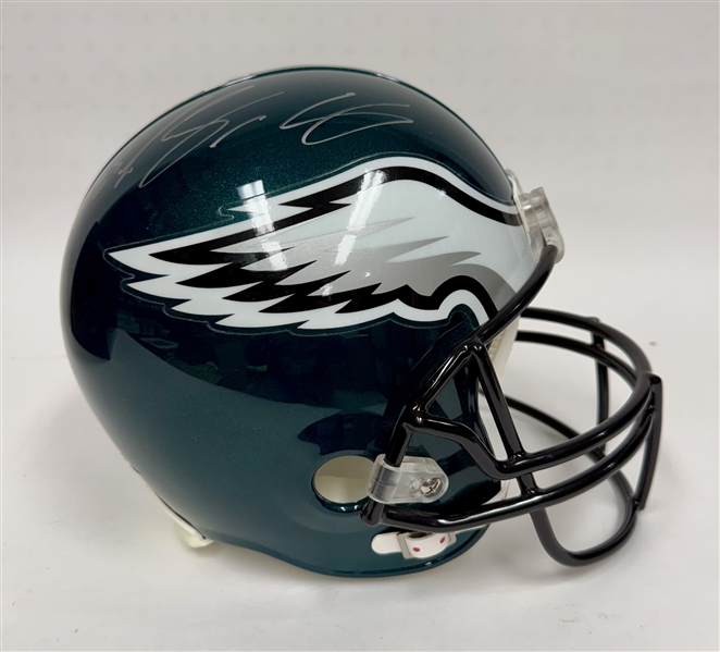 Lot of Signed Philadelphia Eagles & Phillies Memorabilia Lot w. a LeSean McCoy Full Size Helmet, More (+JSA Auction Letter)