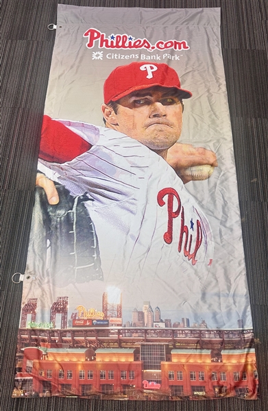 8.5'x4.5' Cole Hamels Double Sided Philadelphia Phillies Stadium Banner