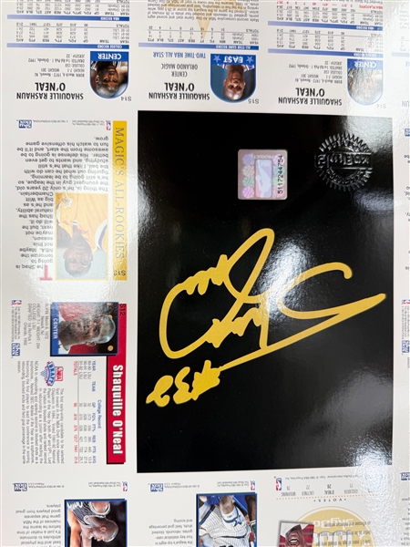 Basketball Memorabilia Lot w. (4) Un-cut Sheets & Penny Hardaway Signed 8x10 Photograph (UD Authentication)