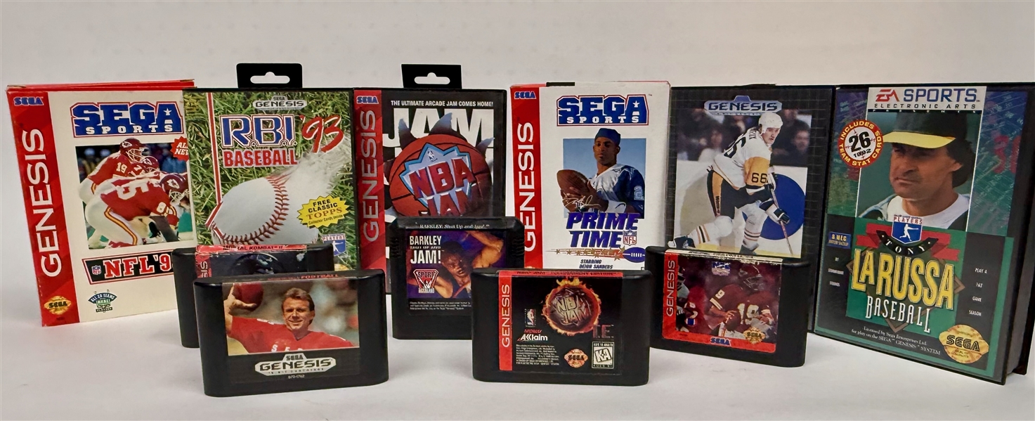 Vintage Video Game Lot w. an X-Box One Battlefield 1 Special Edition Gaming Console & Sega Genesis 3 Game Console