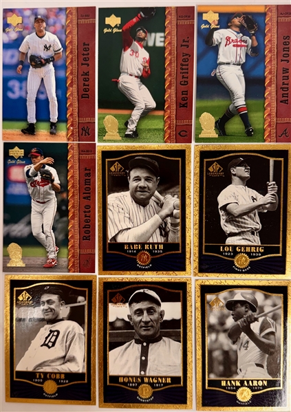 Early-2000s Upper Deck Baseball Complete Basecard Sets Lot w. SP Authentic, Legendary Cuts, Yankees Legends – Hall of Famers & Rookies