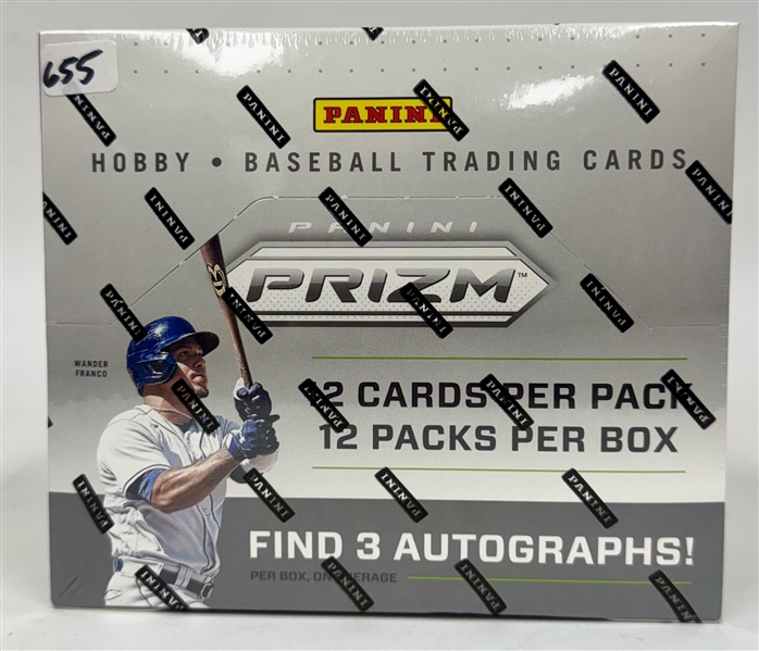 Factory Sealed 2022 Panini America Prizm Baseball Hobby Box, 3 Autos