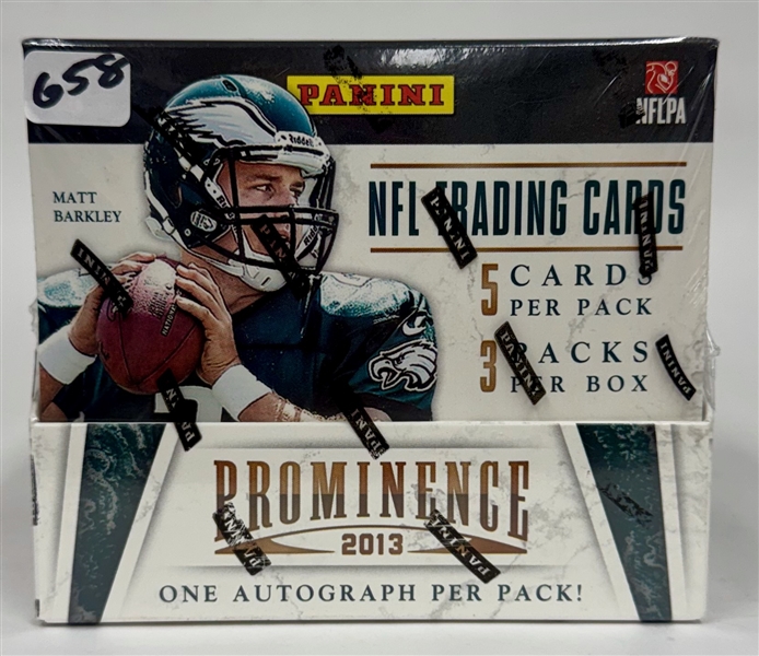 Factory Sealed 2013 Panini Prominence Football Hobby Box