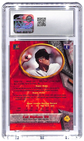 CGC Graded 1994 Bowman’s Best Refractor Trio w. Griffey Jr., Ripken Jr. & Jeter/Larkin 