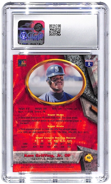 CGC Graded 1994 Bowman’s Best Refractor Trio w. Griffey Jr., Ripken Jr. & Jeter/Larkin 