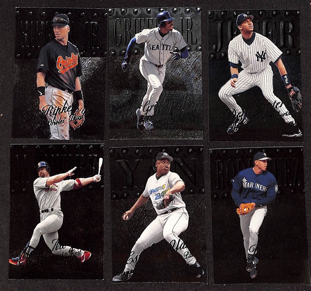 (4) 1999-2004 Baseball Complete Base Sets w. Skybox Metal, EX, Flair & SPx
