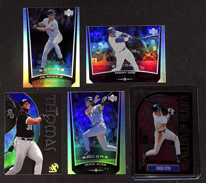 Lot of (4) 1998–1999 Sports Illustrated & Premium Insert Baseball Card Factory Complete Sets