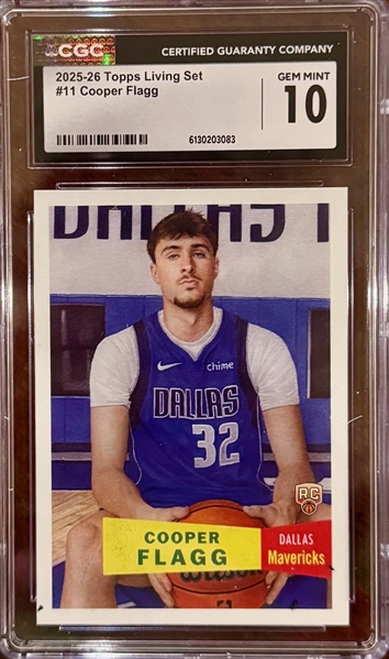 100% of Proceeds Go to St. Jude's Children's Hospital - Hot Current Rookie Lot - Cooper Flagg & Konner Griffin - Both CGC 10!