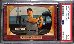1955 Bowman Mickey Mantle #202 PSA 2
