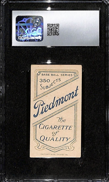 1909-11 T206 Jack Knight (NY Yankees) Tobacco Card Graded CGC 5 EX (Piedmont 350, Factory 25)