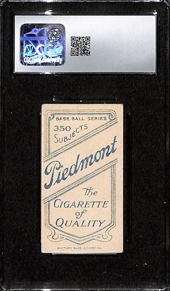 1909-11 T206 Bill Carrigan Tobacco Card Graded CGC 5 EX (Piedmont 350, Factory 25)