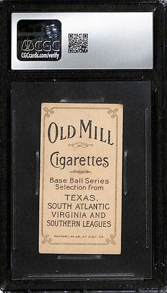 1909-11 T206 Dutch Revelle (Old Mill - Southern League) Graded CGC 4