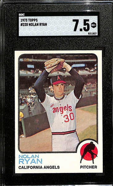 1973 Topps Nolan Ryan #220 Graded SGC 7.5 (NM+)