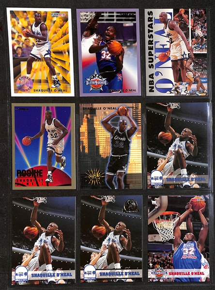 280+ Shaquille O'Neal Cards in Binder w. Rookies and Inserts