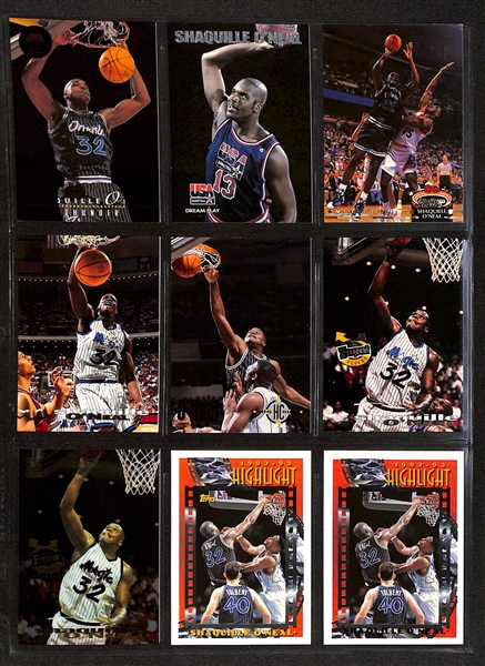 280+ Shaquille O'Neal Cards in Binder w. Rookies and Inserts