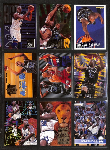 280+ Shaquille O'Neal Cards in Binder w. Rookies and Inserts