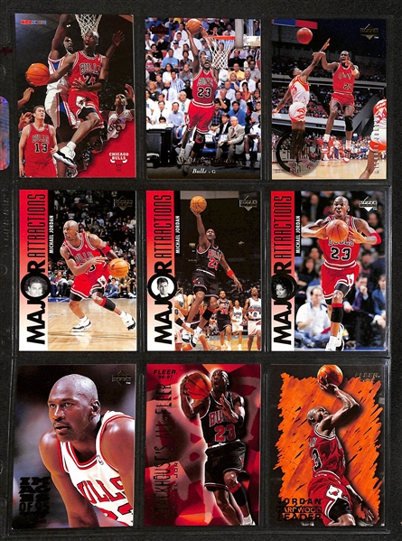 170+ Michael Jordan Cards in Binder w. Short Prints and Inserts