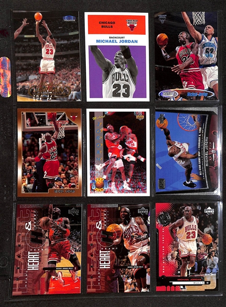 160+ Michael Jordan Cards in Binder w. Short Prints and Inserts (Inc. 1997-98 Hoops Dish & Swish)