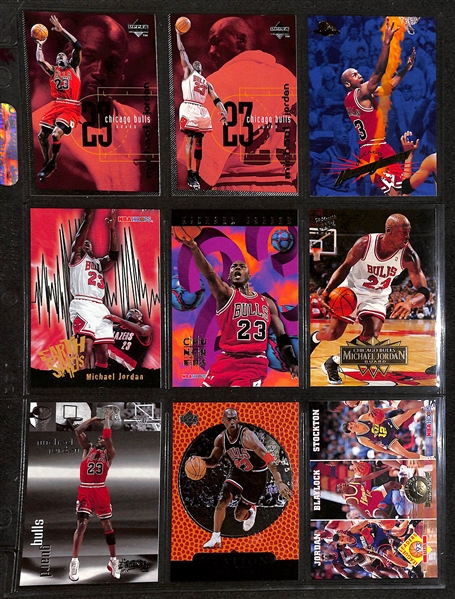160+ Michael Jordan Cards in Binder w. Short Prints and Inserts (Inc. 1997-98 Hoops Dish & Swish)