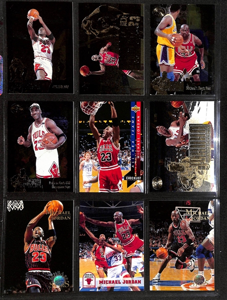 160+ Michael Jordan Cards in Binder w. Short Prints and Inserts (Inc. 1997-98 Hoops Dish & Swish)