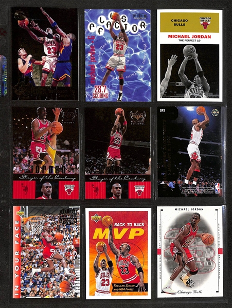 160+ Michael Jordan Cards in Binder w. Short Prints and Inserts (Inc. 1997-98 Hoops Dish & Swish)