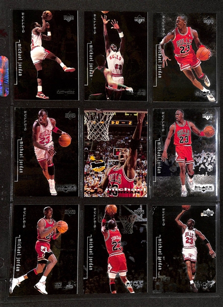160+ Michael Jordan Cards in Binder w. Short Prints and Inserts (Inc. 1997-98 Hoops Dish & Swish)