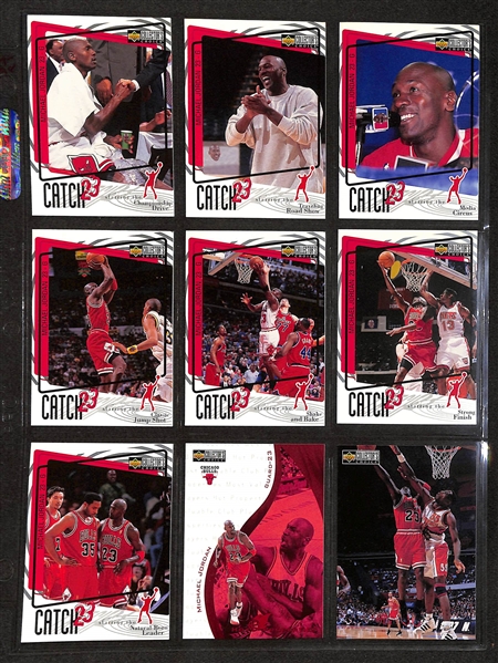 160+ Michael Jordan Cards in Binder w. Short Prints and Inserts (Inc. 1997-98 Hoops Dish & Swish)