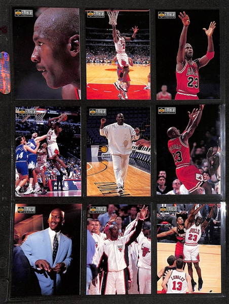 160+ Michael Jordan Cards in Binder w. Short Prints and Inserts (Inc. 1997-98 Hoops Dish & Swish)