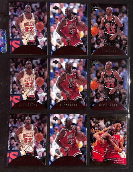 160+ Michael Jordan Cards in Binder w. Short Prints and Inserts (Inc. 1997-98 Hoops Dish & Swish)
