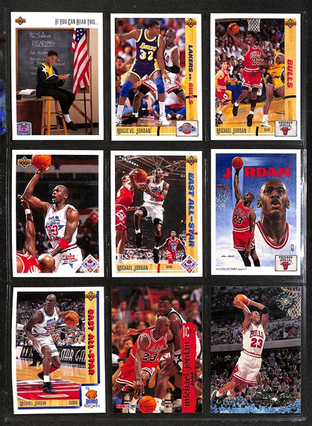195+ Michael Jordan Cards in Binder w. Short Prints and Inserts