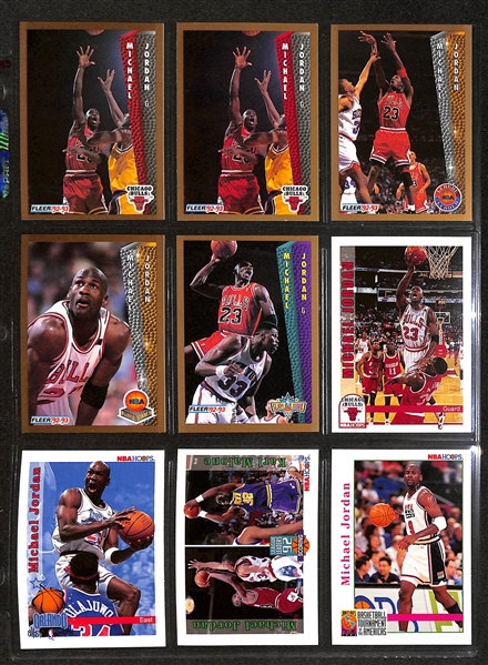 195+ Michael Jordan Cards in Binder w. Short Prints and Inserts