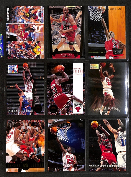 195+ Michael Jordan Cards in Binder w. Short Prints and Inserts