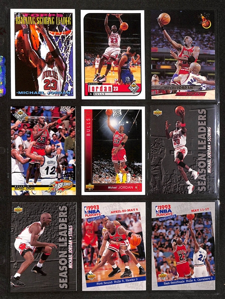195+ Michael Jordan Cards in Binder w. Short Prints and Inserts