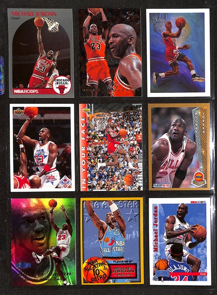 195+ Michael Jordan Cards in Binder w. Short Prints and Inserts