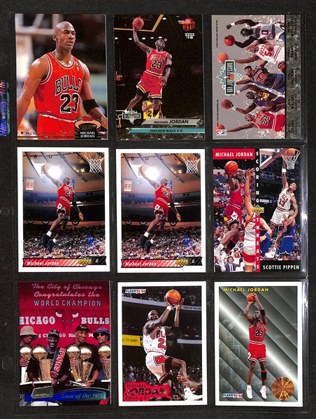 195+ Michael Jordan Cards in Binder w. Short Prints and Inserts