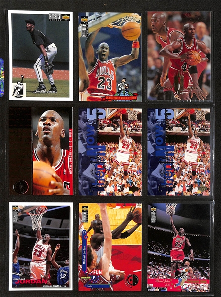 195+ Michael Jordan Cards in Binder w. Short Prints and Inserts
