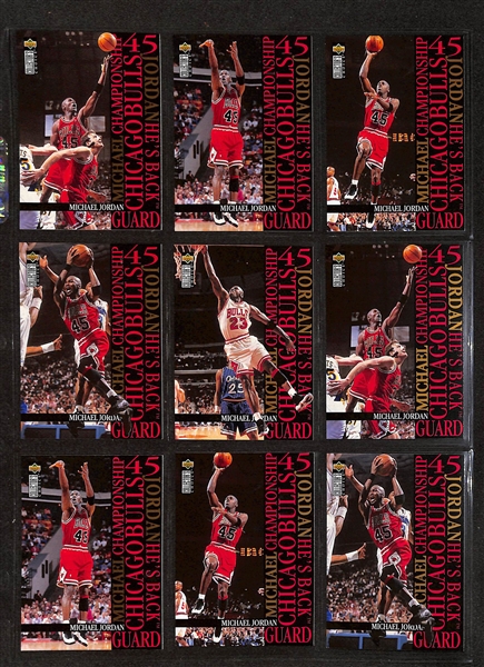 195+ Michael Jordan Cards in Binder w. Short Prints and Inserts