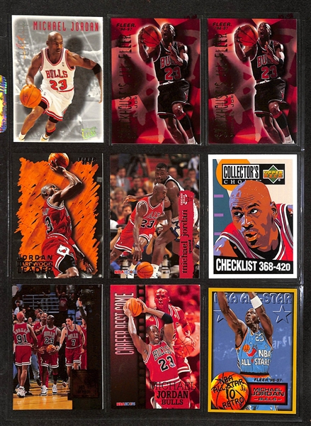 195+ Michael Jordan Cards in Binder w. Short Prints and Inserts