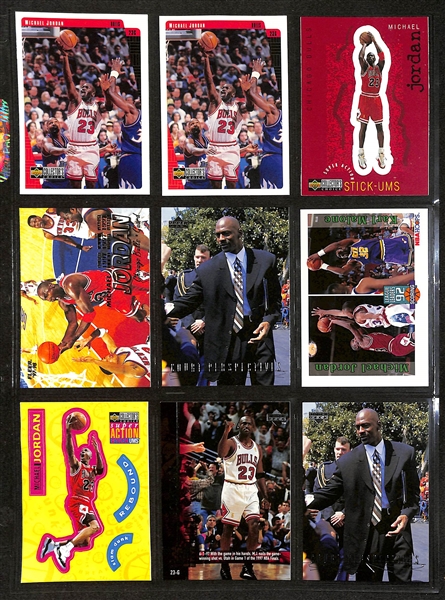 195+ Michael Jordan Cards in Binder w. Short Prints and Inserts