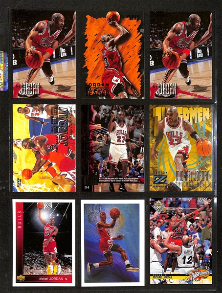 195+ Michael Jordan Cards in Binder w. Short Prints and Inserts